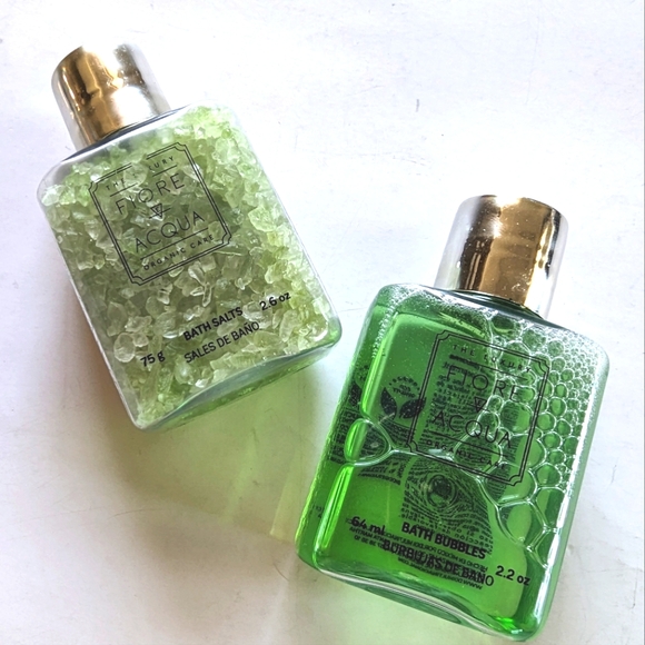 The Luxury Fiore Acqua Bath Salts Organic Care Bath Salts & Bath Bubbles LOT 2 - Picture 2 of 6
